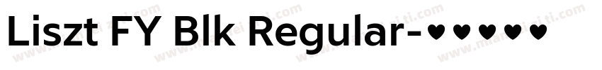 Liszt FY Blk Regular字体转换